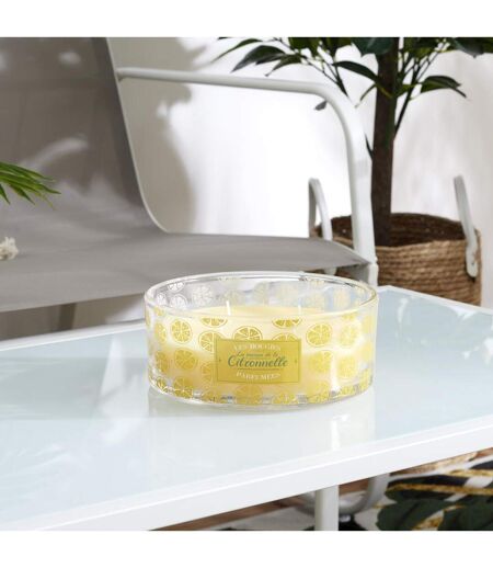 Lot de 3 bougies parfumées à la citronnelle collection LIMONE 3 pièces