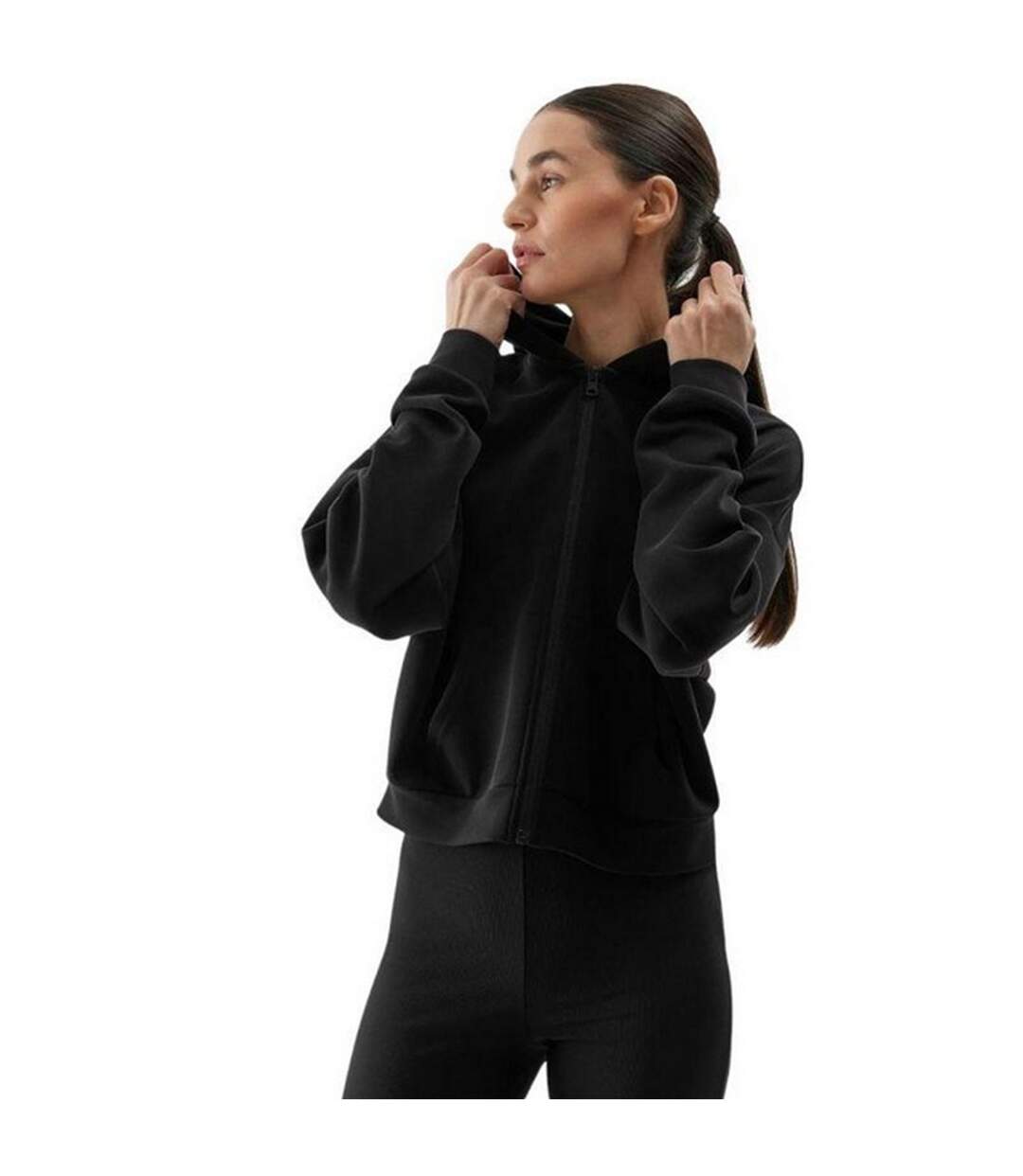Veste À Capuche Wss24tswsf1002+ Femme Noir 4F-4