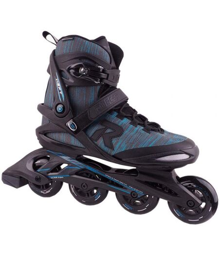 Patins À Roulettes Alignées Weft Thread Homme 44 Fr Bleu Gris Roces