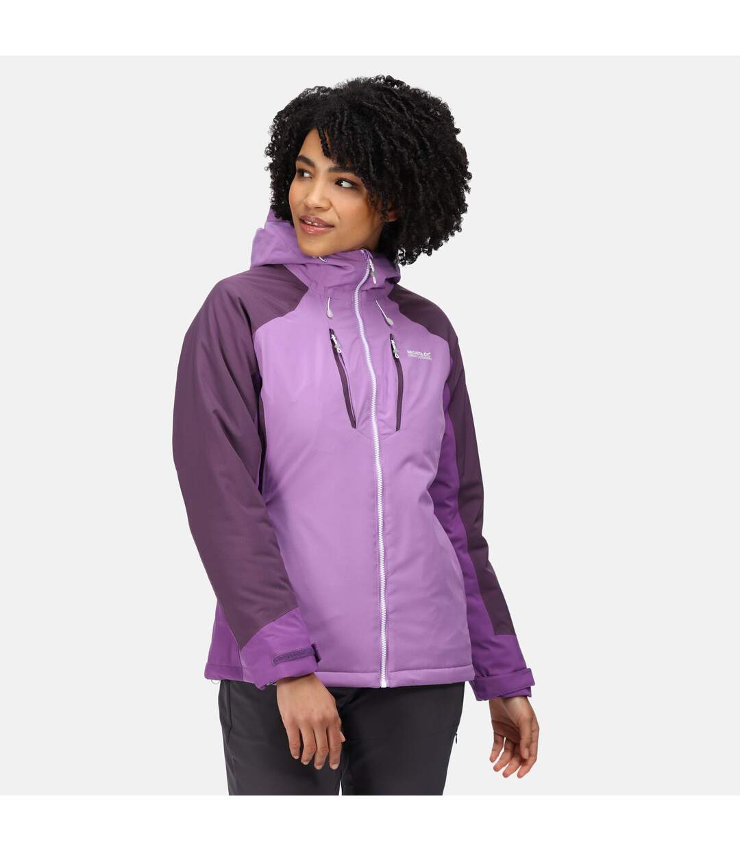 Womens/ladies Highton Stretch Ii Waterproof Padded Jacket Hyacinth Purple Sapphire Dark Aubergine Regatta-1