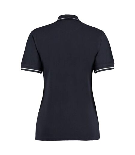 Womens/ladies St Mellion Polo Shirt Navy White Kustom Kit