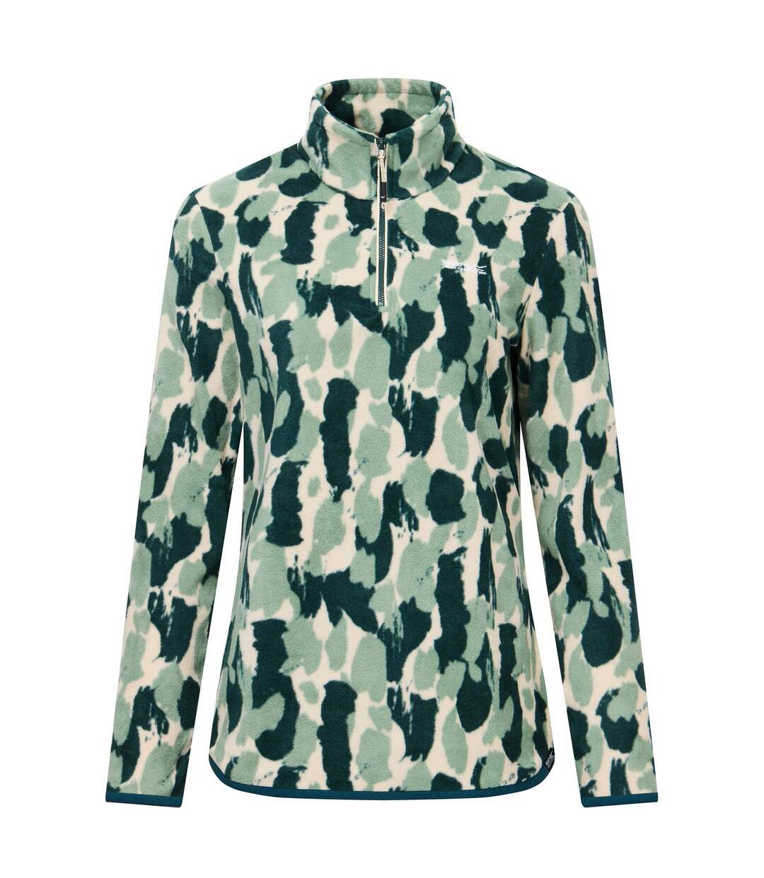Haut Polaire Motif/style Coup De Brosse Margot Femme Vert Forêt Regatta-2