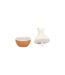 Diffuseur de Parfum LED Tulipe 15cm Blanc-4