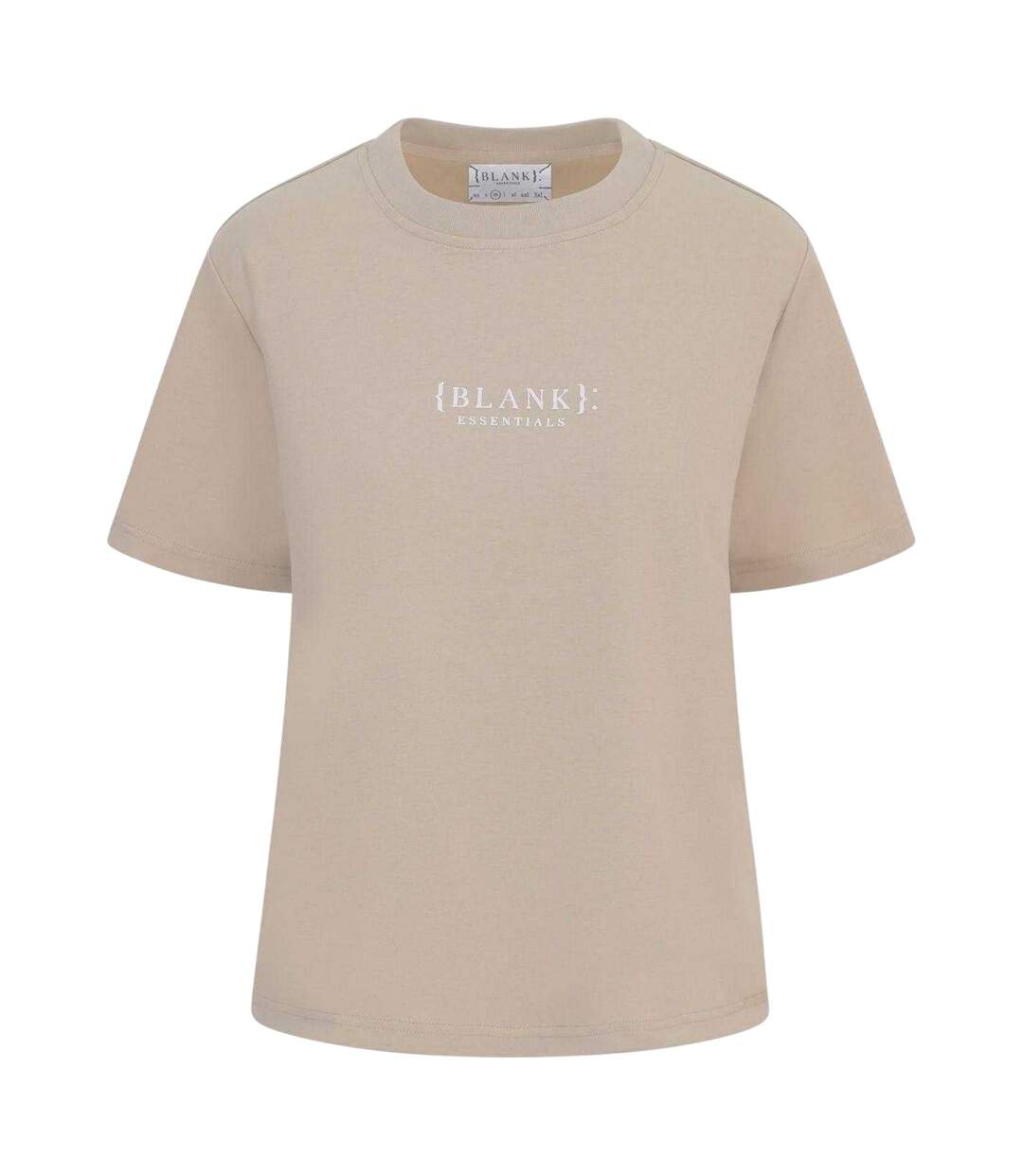 Womens/ladies Essentials Logo Boyfriend T-shirt Summer Sand Blank Essentials-2