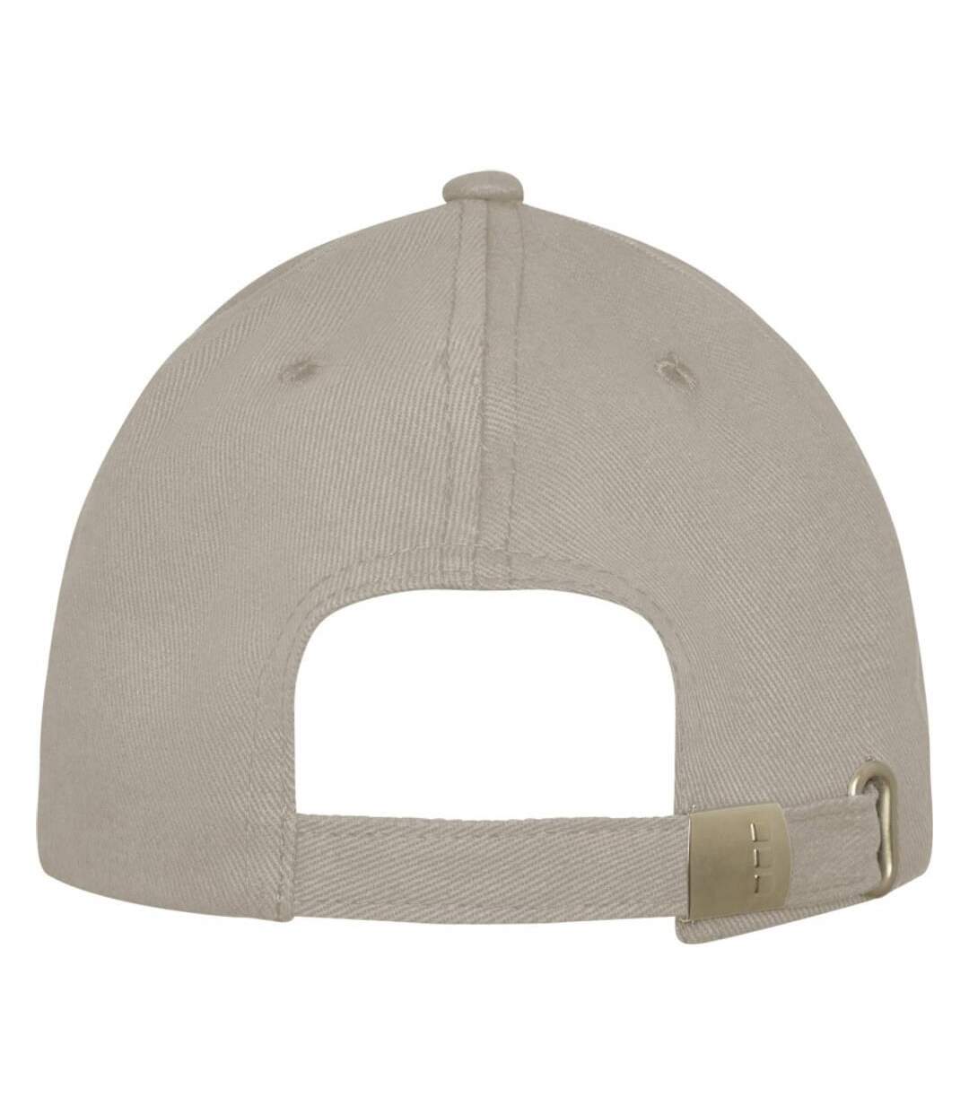 Unisex adult davis 6 panel cap oatmeal Elevate-2