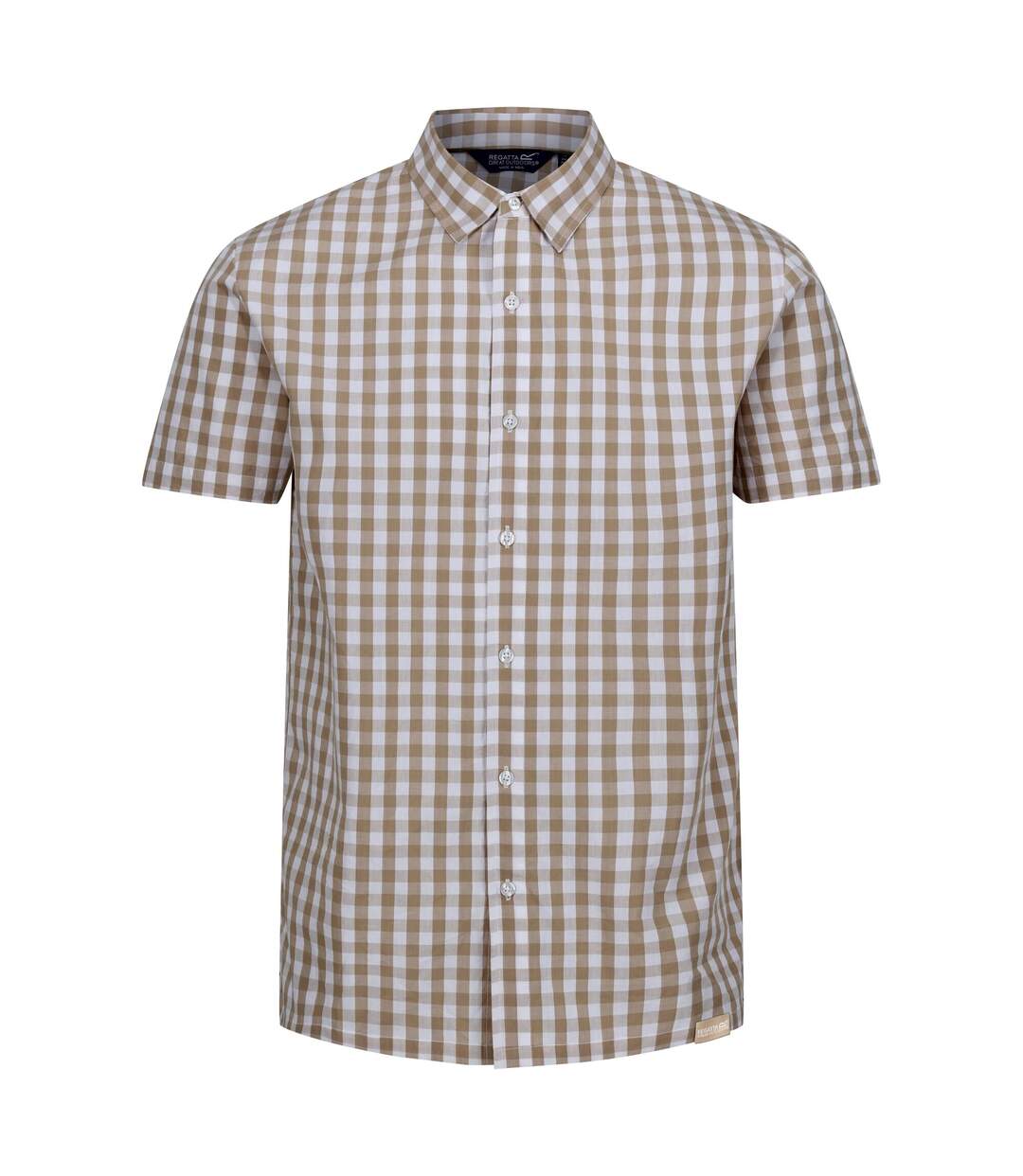 Mens denmoor checked shirt oat/white Regatta