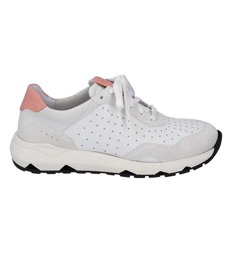 Baskets Femme Blanc Saumon Josef Seibel