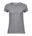 Tee Jays Womens/Ladies Roll-Up T-Shirt (Heather Gray)