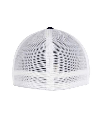 Casquette omnimesh adulte bleu marine / blanc Flexfit