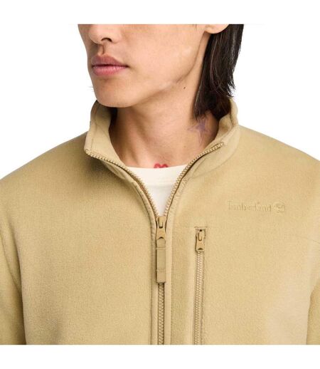 Mens Mt Willard Quarter Zip Fleece Top Beige Timberland