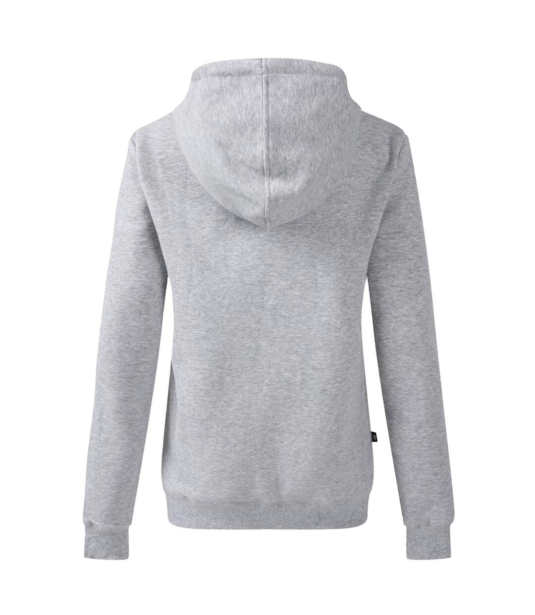 Womens/ladies Club Leisure Hoodie Dark Grey Marl White Umbro-2