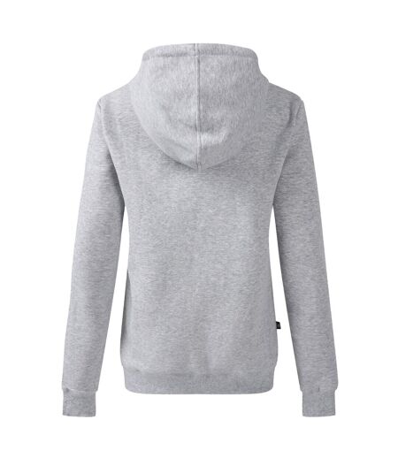 Womens/ladies Club Leisure Hoodie Dark Grey Marl White Umbro