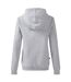 Womens/ladies Club Leisure Hoodie Dark Grey Marl White Umbro-2