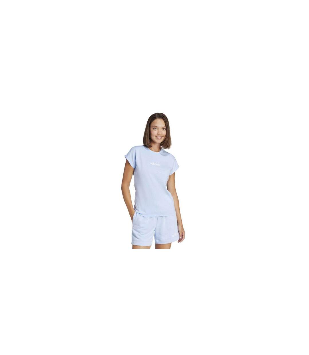 T-shirt Motif/style Linéaire Femme Brille Adidas-1