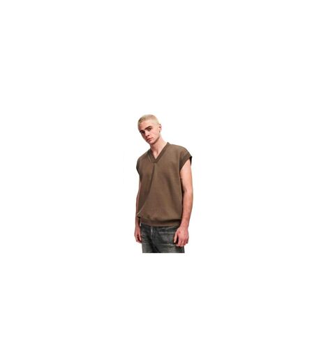 Mens Knitted Sweater Vest Wood Fear Of God Essentials