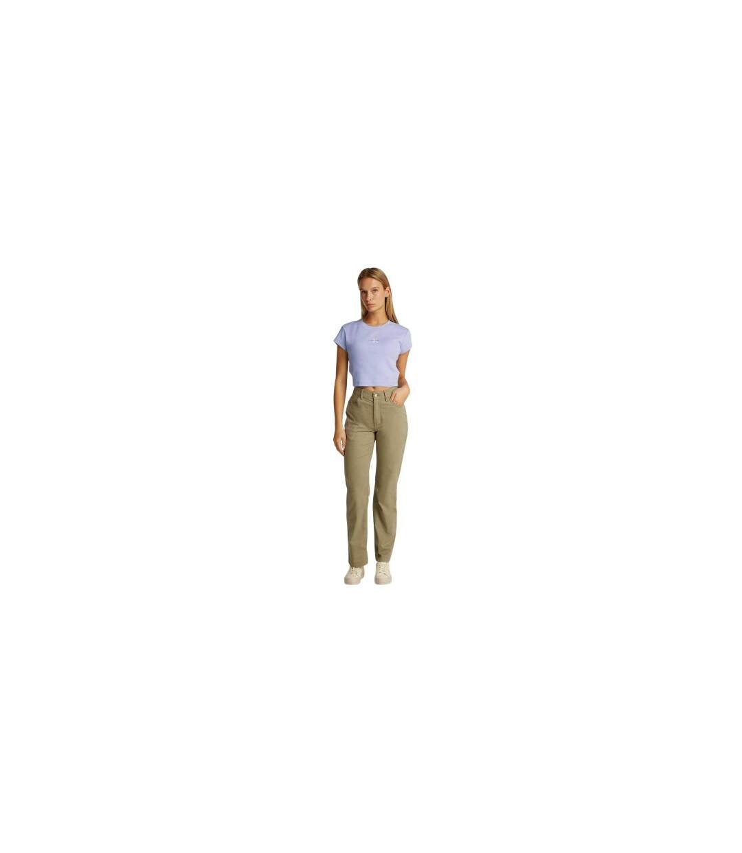 Haut Court Motif/style Logo Femme Lavande Calvin Klein-1