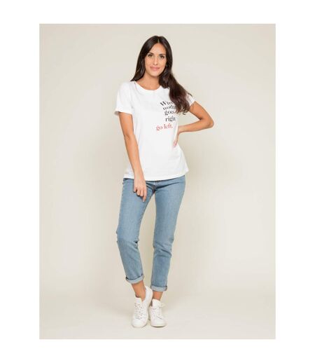 T-shirt col rond message FIBEXO - Dona X Lisa