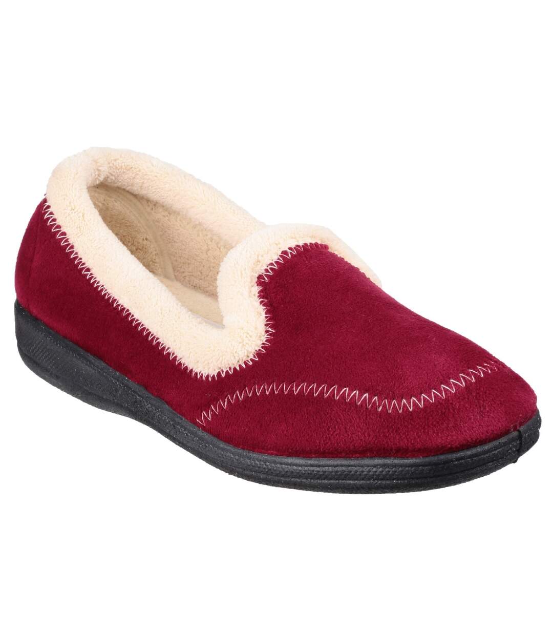 Fleet & Foster Womens/Ladies Maier Classic Slippers (Burgundy) - UTFS3261