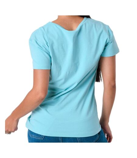 T-shirt Turquoise Femme Project X Paris Basic Broderie F221114 - S