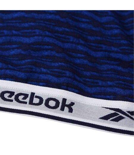 Womens/ladies Berry Zebra Print Bralette Blue Navy Reebok