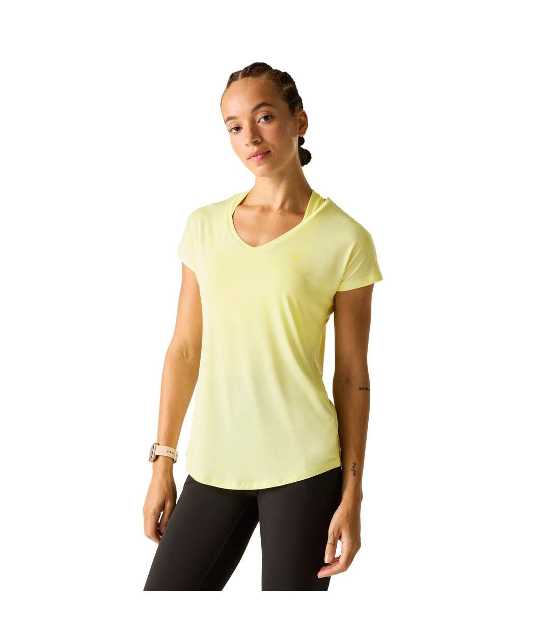 T-shirt Sport Vigilant Femme Jaune Cire Dare 2B-1