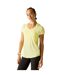 T-shirt Sport Vigilant Femme Jaune Cire Dare 2B-1