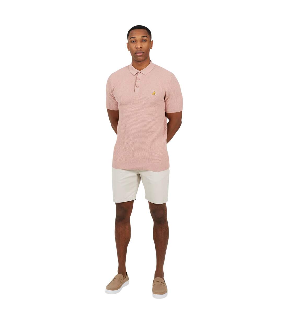 Polo Homme Vieux Rose Brave Soul-1