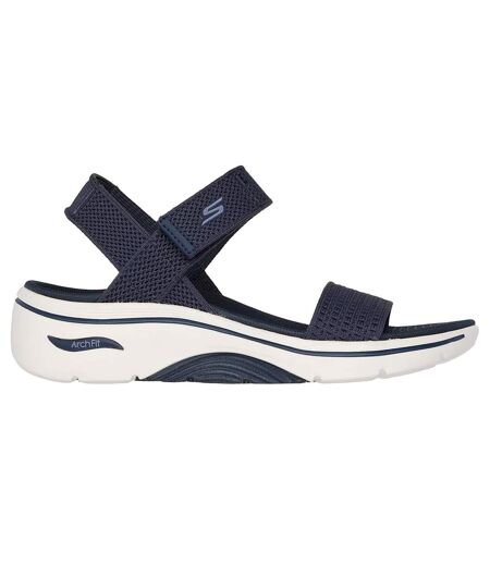 Womens/ladies Go Walk 2.0 Arch Fit Sandals Navy Skechers