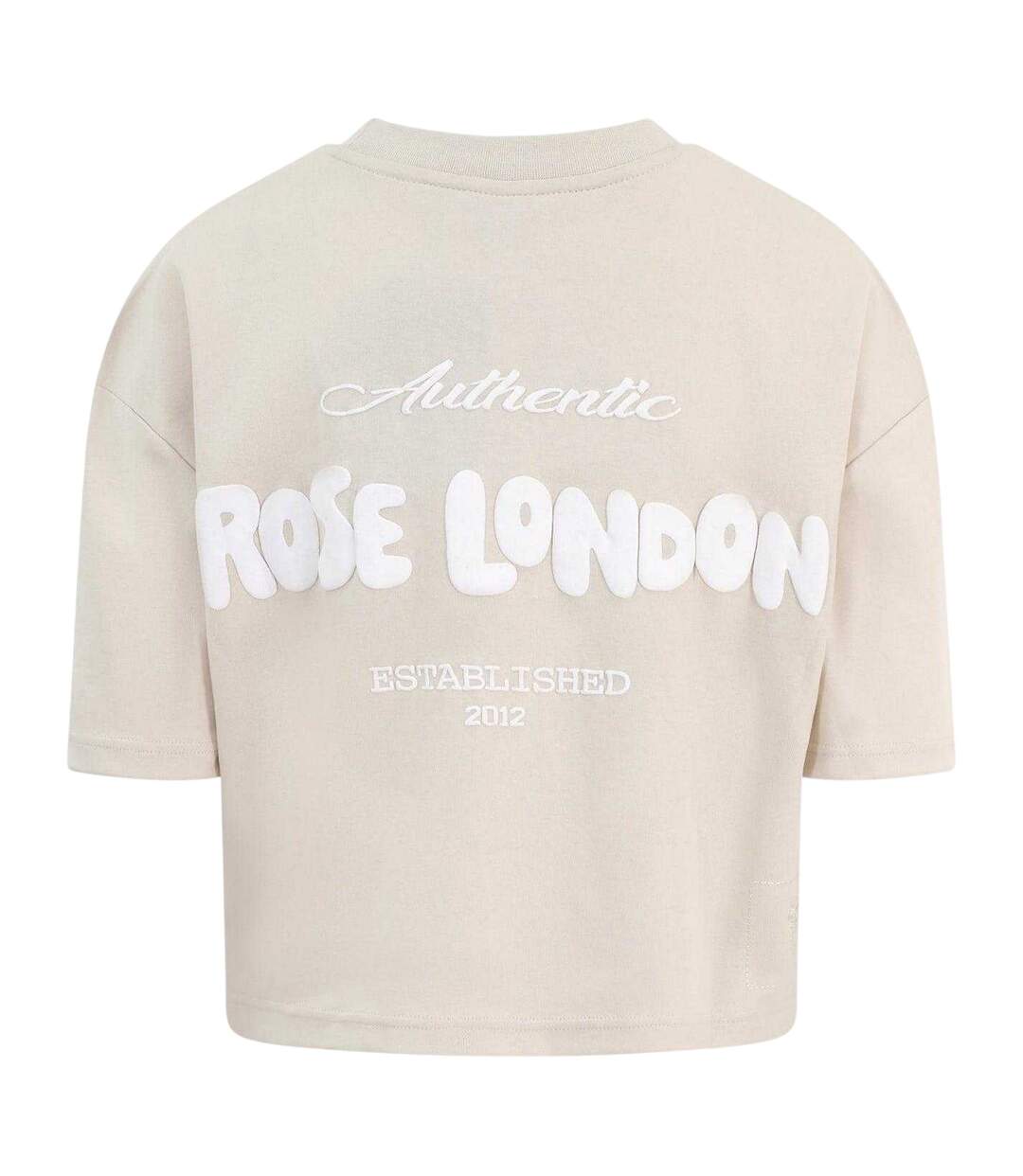 T-shirt Court Authentic Femme Sable Rose London-3