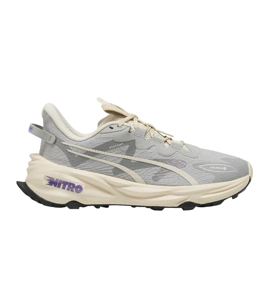 Womens/ladies Fast Trac Nitro 3 Gore-tex Running Shoes Grey Puma-1