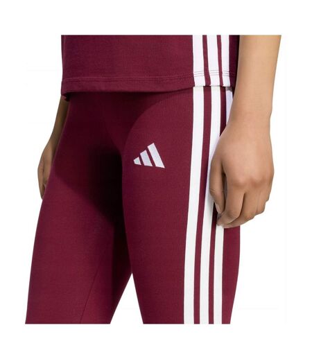 Legging Motif/style 3 Rayures Essentials Femme Rouge Adidas