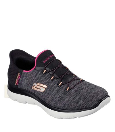 Skechers Womens/Ladies Summits Dazzling Haze Wide Sneakers (Black/Multicolored) - UTFS10515