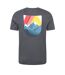 Mens Lake District Short-sleeved T-shirt Charcoal Mountain Warehouse-2