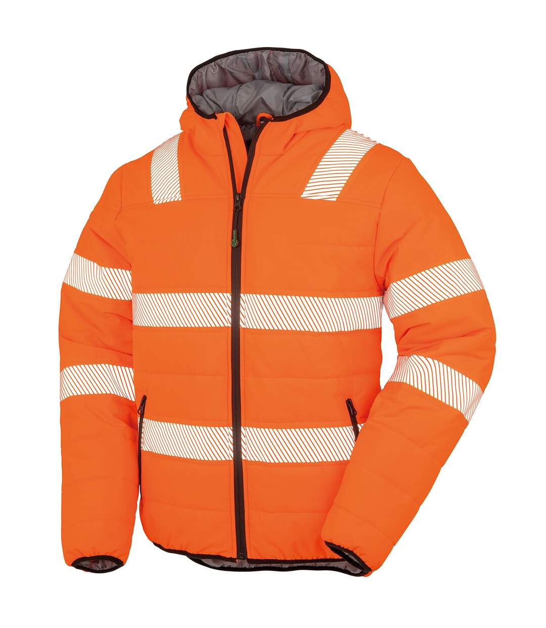 Result Genuine Recycled Mens Ripstop Padded Jacket (Fluorescent Orange) - UTBC4842