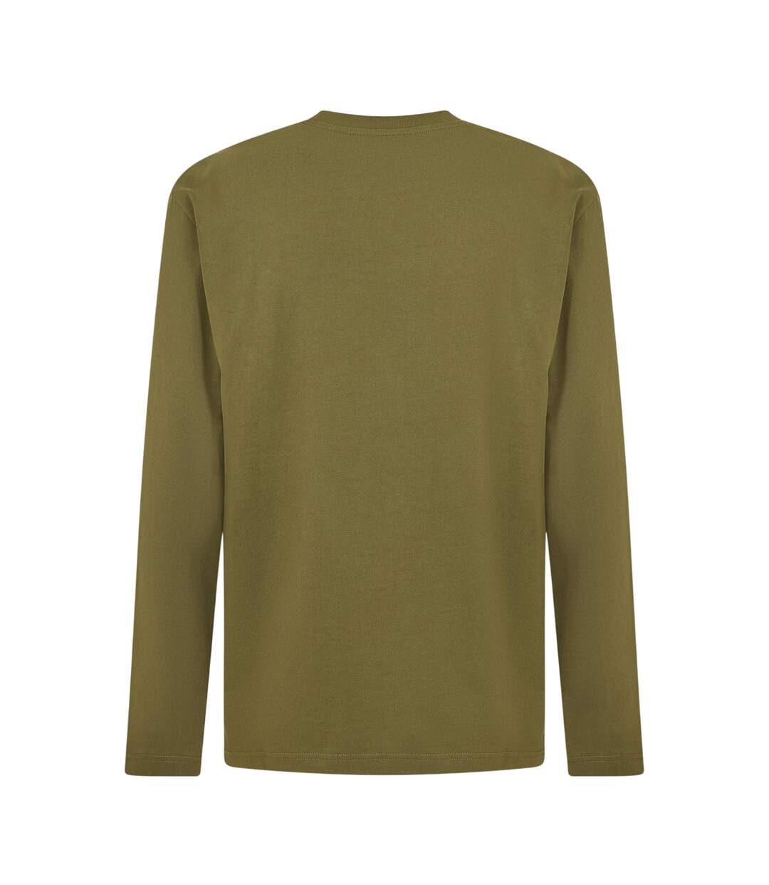 T-shirt Manches Longues Homme Blanc Vert Mousse Off White-2