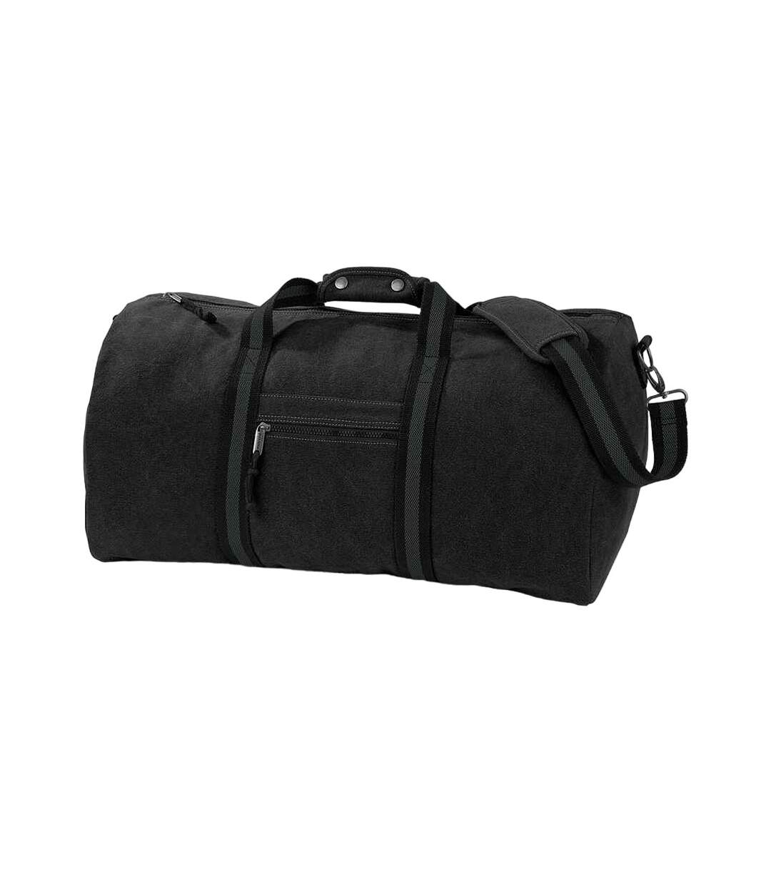 Vintage canvas duffle bag one size vintage black Quadra-1