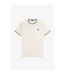 T-shirt Motif/style Rayure Contrastée Sur Bord Homme Écru Fred Perry-1