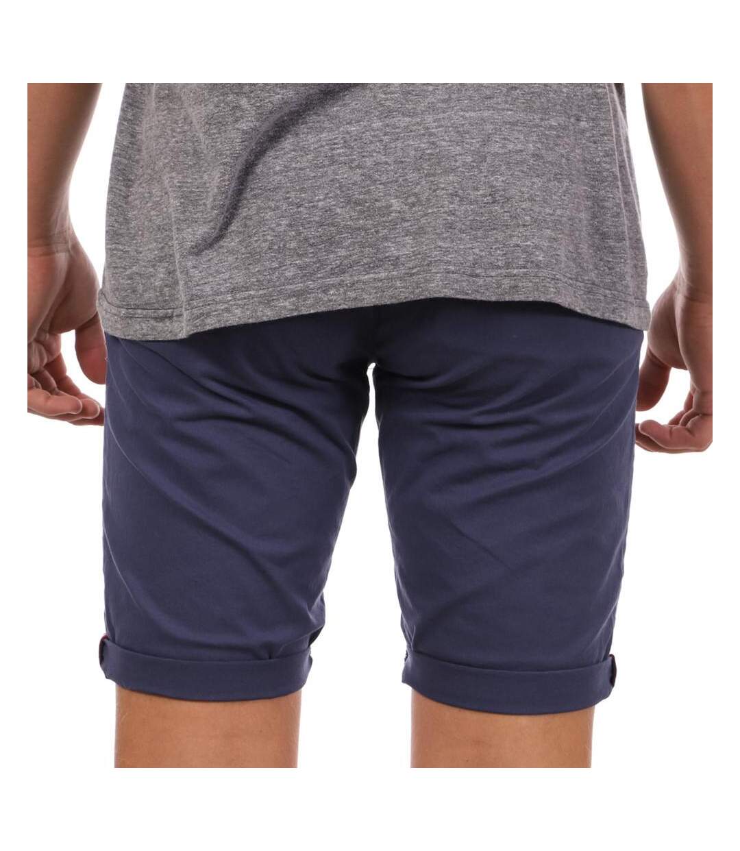Short chino bleu foncé homme la maison blaggio venili-2