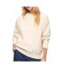 Sweat beige femme superdry essential logo - l-1