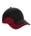Casquette Grand Prix Noir Rouge Classique Beechfield-2