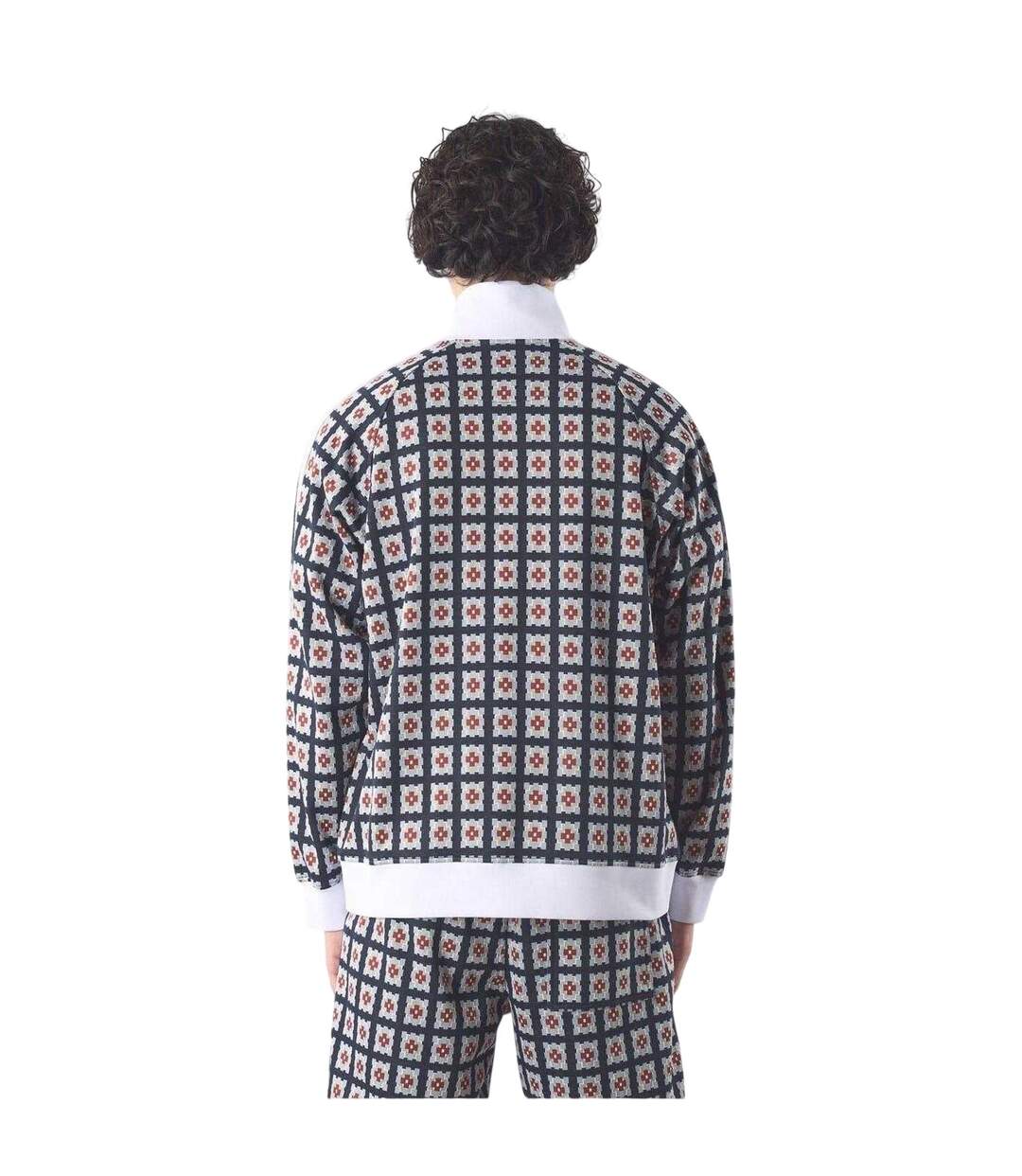 Mens Timperley Geometric Pattern Long-sleeved Track Jacket Multicoloured Pretty Green-3