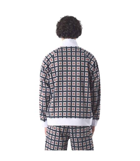 Mens Timperley Geometric Pattern Long-sleeved Track Jacket Multicoloured Pretty Green