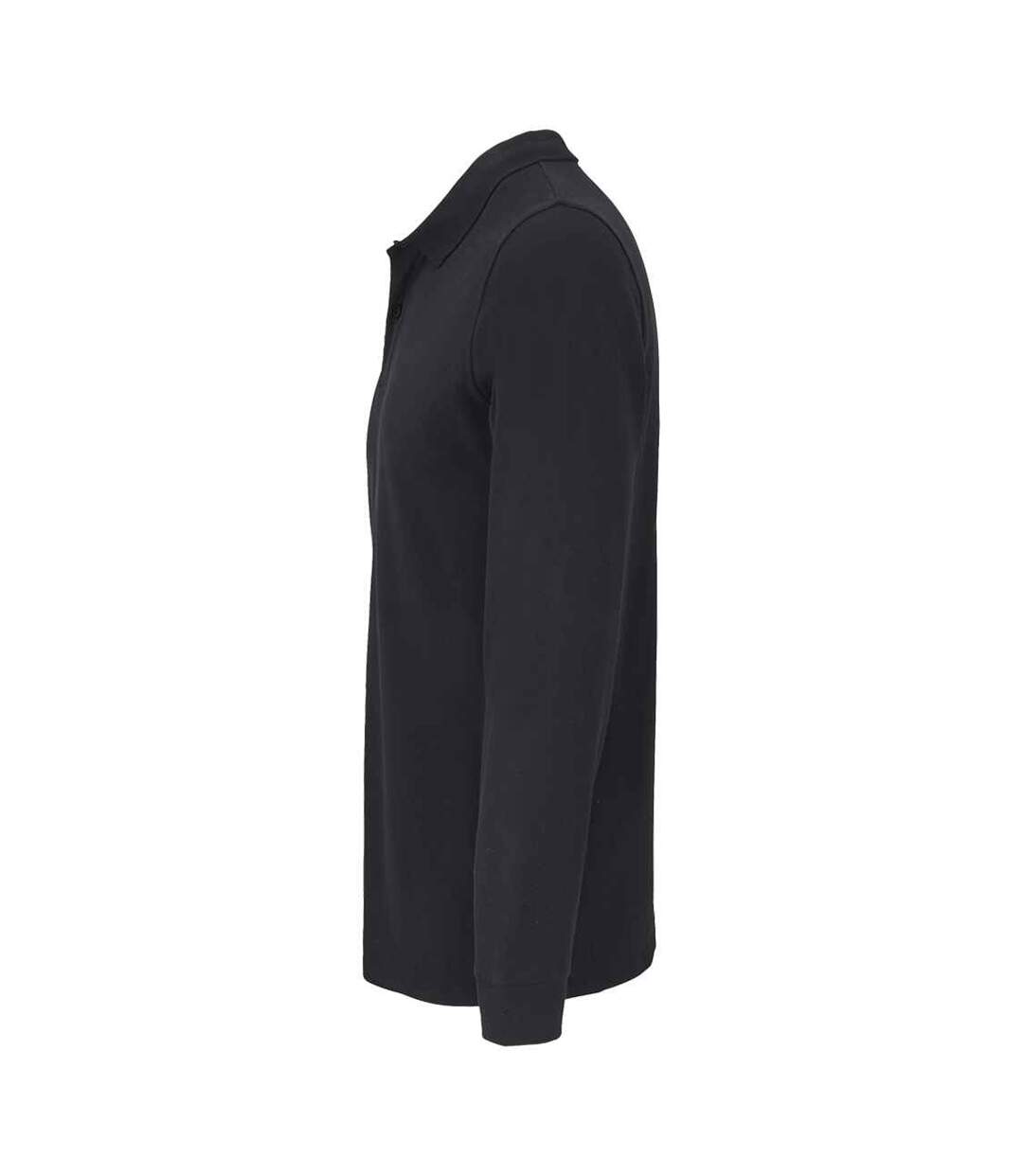 Unisex Adult Planet Long-sleeved Polo Shirt Black SOLS-3