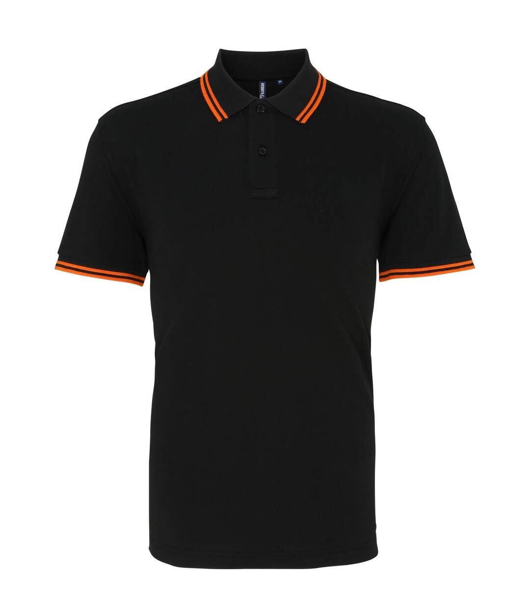 Asquith & Fox - Polo - Homme (Noir/orange) - UTRW4809