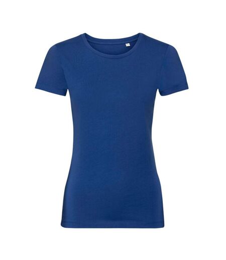 Womens/ladies short-sleeved t-shirt bright royal blue Russell