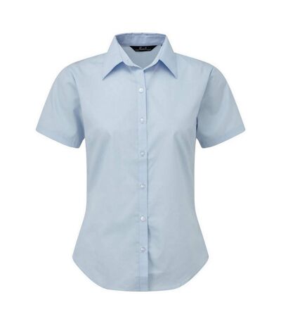 Chemisier À Manches Courtes Femme Bleu Clair Premier