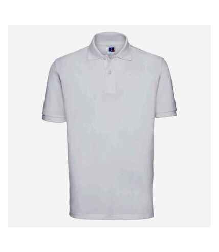 Russell Mens Classic Cotton Pique Polo Shirt (White) - UTPC6218