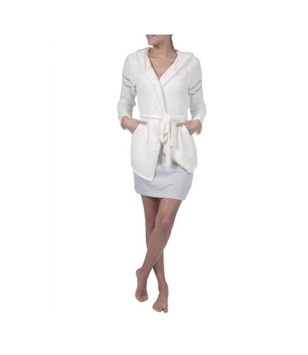 Peignoir polaire court femme