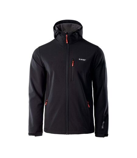 Veste Softshell Caen Homme Noir Orange Hi-Tec