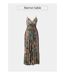 Robe longue volantée bohème VIRGINY imprimé ethnique Coton Du Monde-1